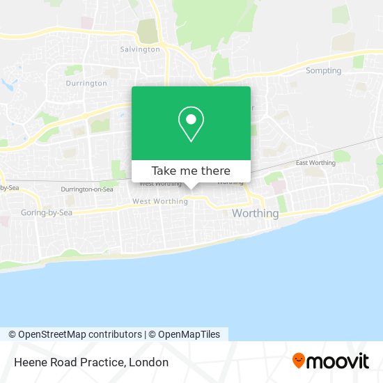 Heene Road Practice map
