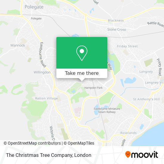 The Christmas Tree Company map