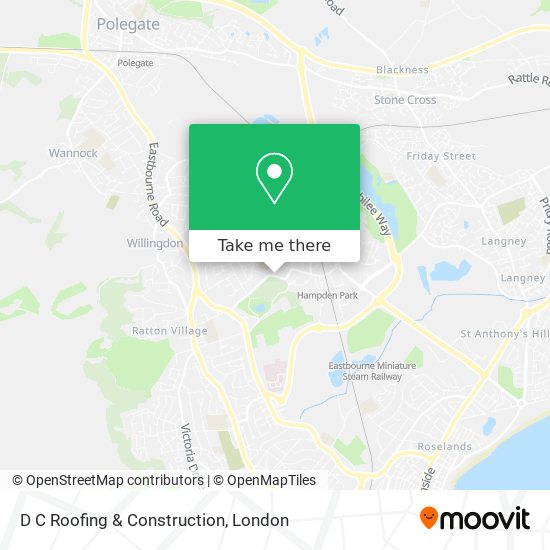 D C Roofing & Construction map