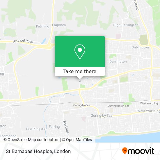 St Barnabas Hospice map