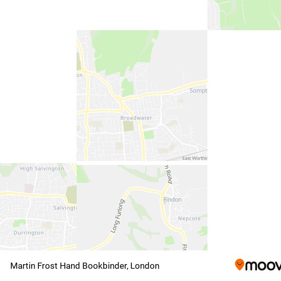 Martin Frost Hand Bookbinder map