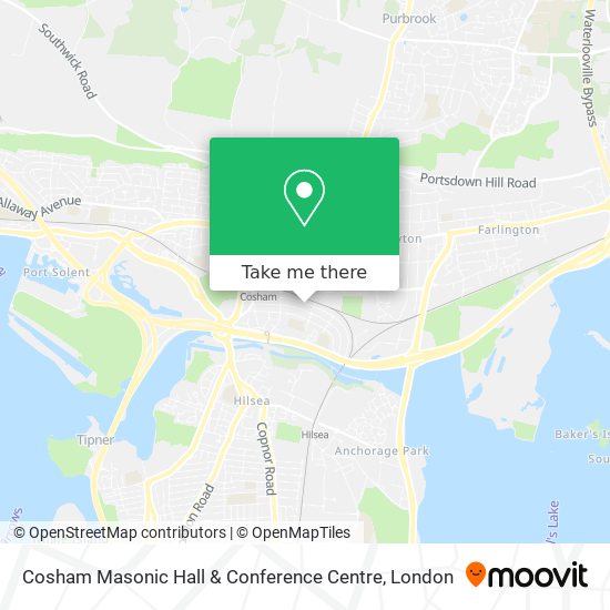 Cosham Masonic Hall & Conference Centre map