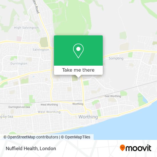 Nuffield Health map