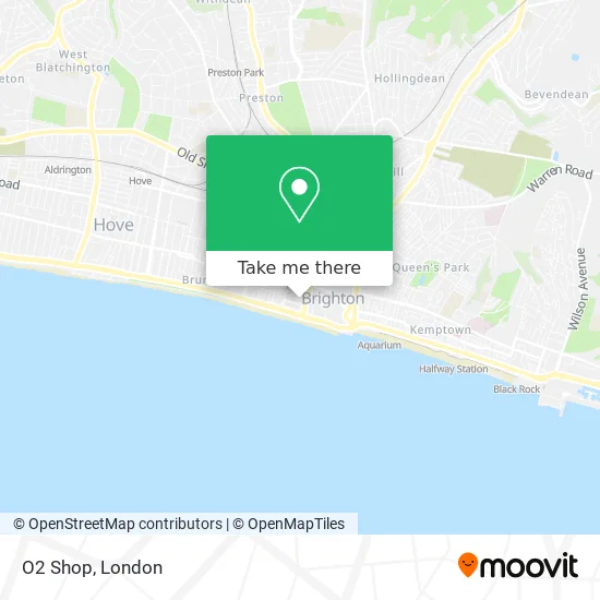 O2 Shop map