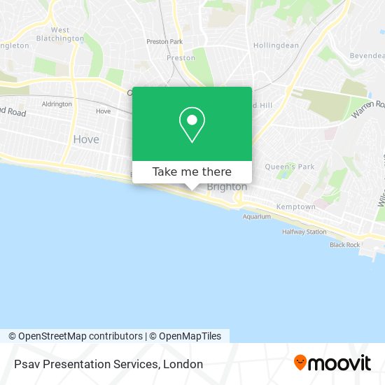 Psav Presentation Services map