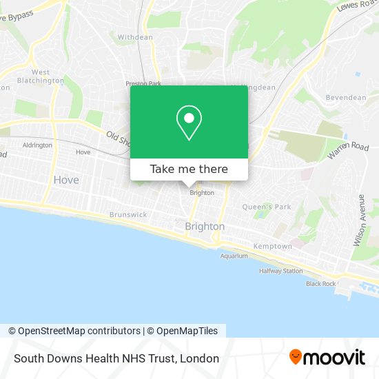 South Downs Health NHS Trust map