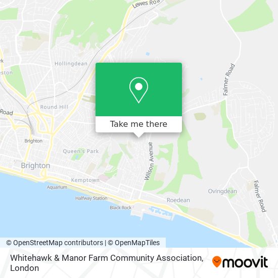 Whitehawk & Manor Farm Community Association map