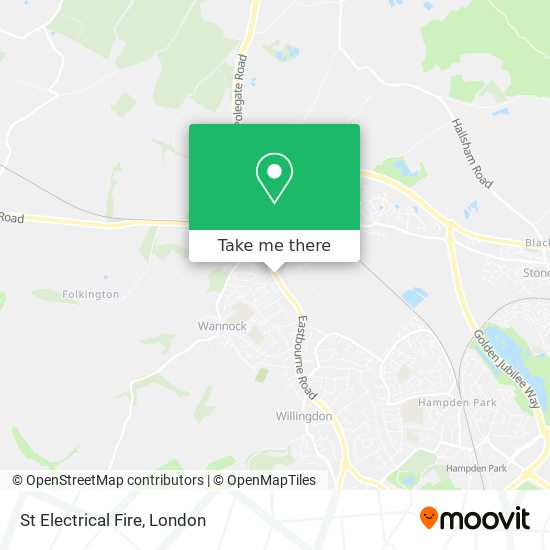 St Electrical Fire map