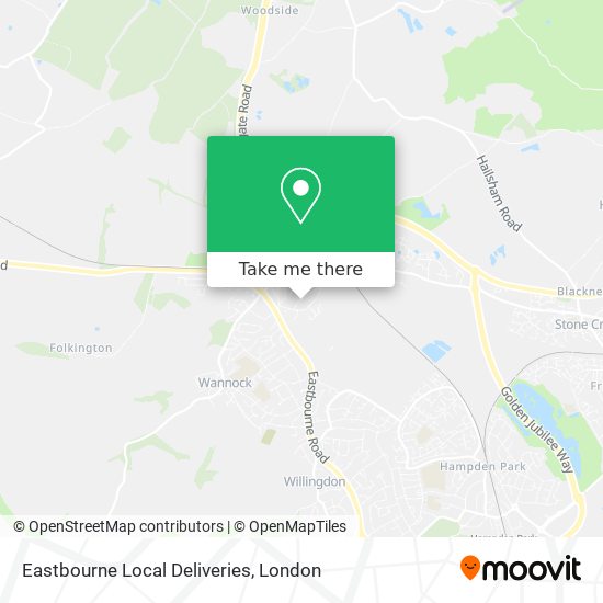 Eastbourne Local Deliveries map