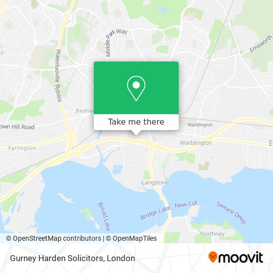 Gurney Harden Solicitors map