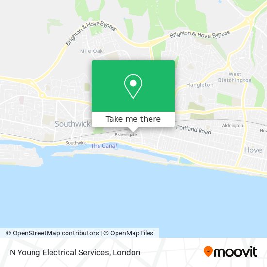 N Young Electrical Services map