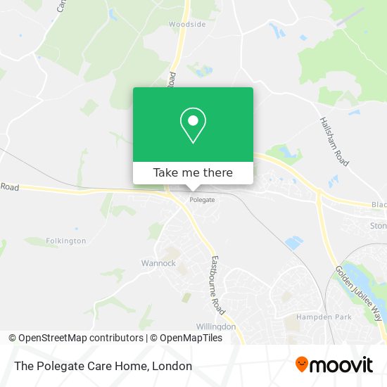 The Polegate Care Home map