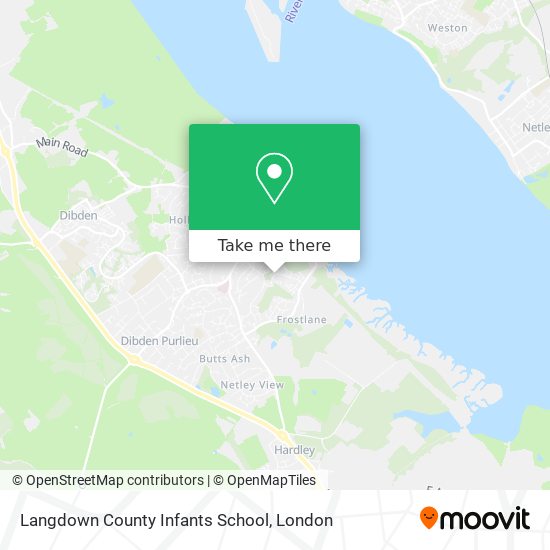 Langdown County Infants School map