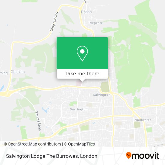 Salvington Lodge The Burrowes map