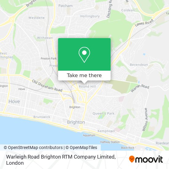 Warleigh Road Brighton RTM Company Limited map