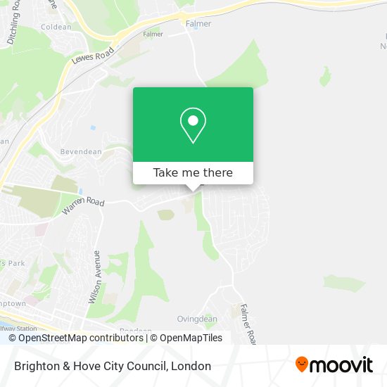 Brighton & Hove City Council map