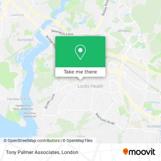 Tony Palmer Associates map