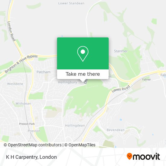 K H Carpentry map