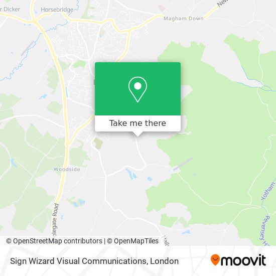 Sign Wizard Visual Communications map