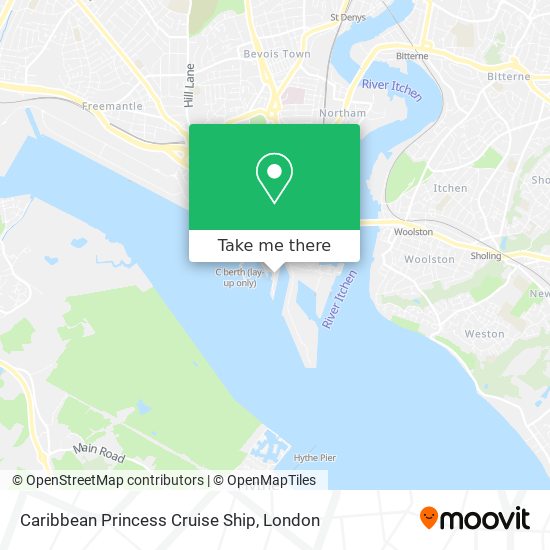Caribbean Princess Cruise Ship map
