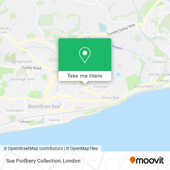 Sue Podbery Collection map