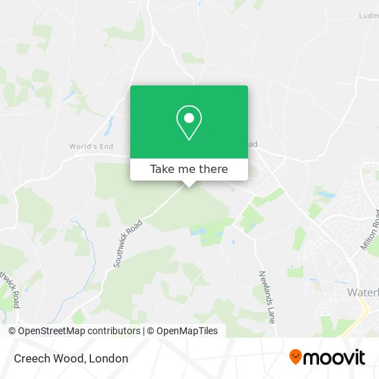 Creech Wood map