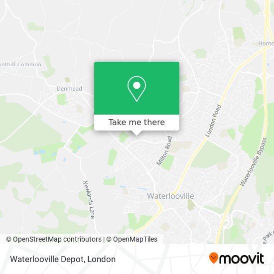 Waterlooville Depot map