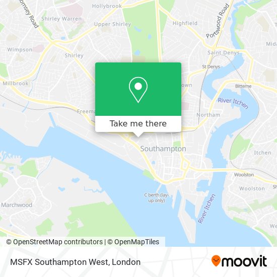 MSFX Southampton West map