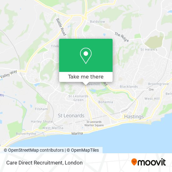 Care Direct Recruitment map