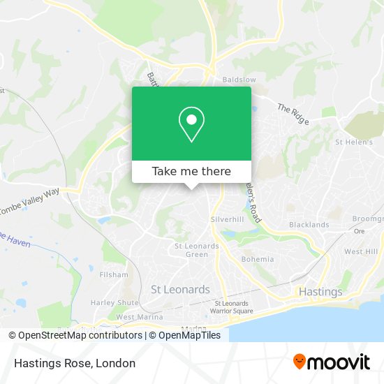 Hastings Rose map