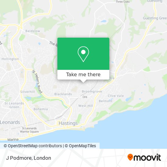 J Podmore map