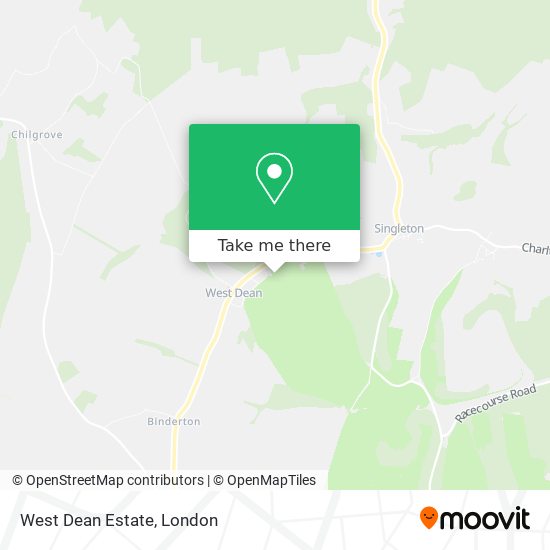West Dean Estate map