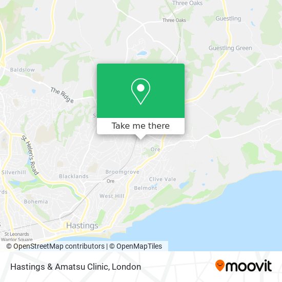 Hastings & Amatsu Clinic map
