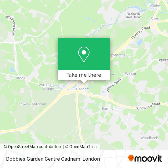 Dobbies Garden Centre Cadnam map
