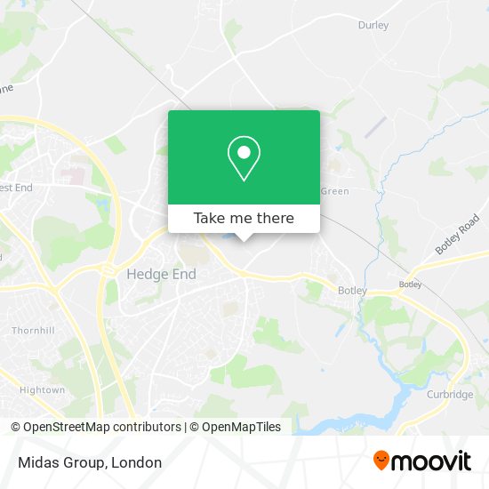 Midas Group map