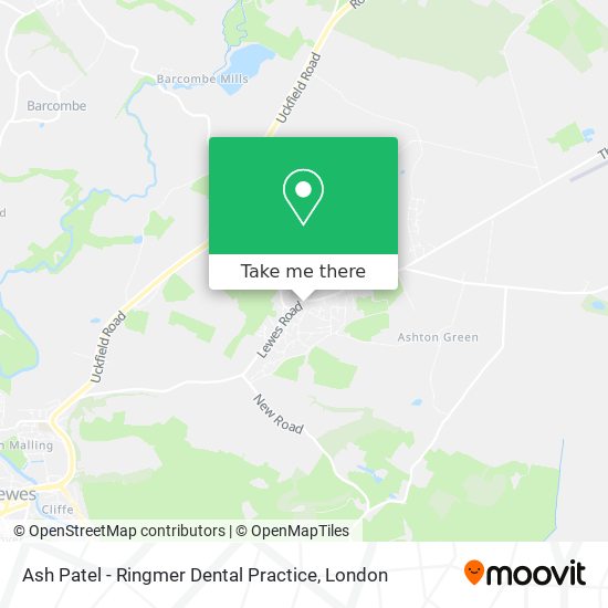 Ash Patel - Ringmer Dental Practice map