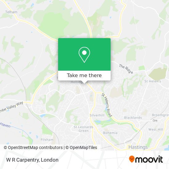 W R Carpentry map