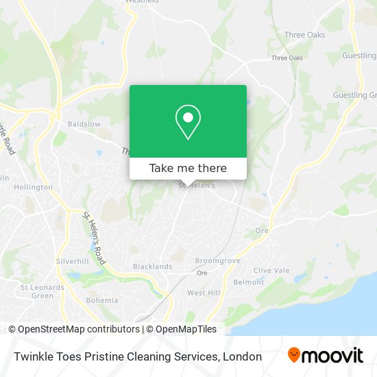 Twinkle Toes Pristine Cleaning Services map