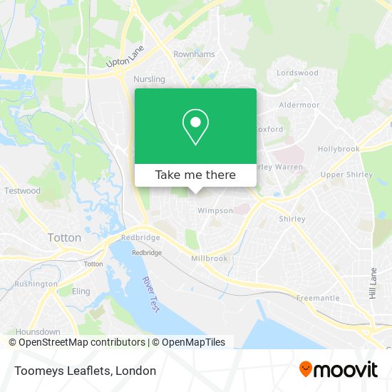 Toomeys Leaflets map