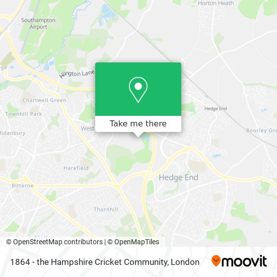1864 - the Hampshire Cricket Community map