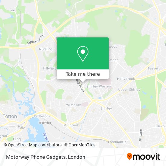 Motorway Phone Gadgets map