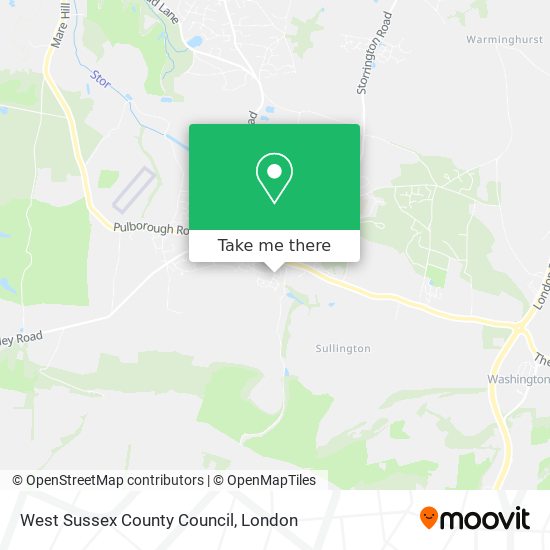 West Sussex County Council map