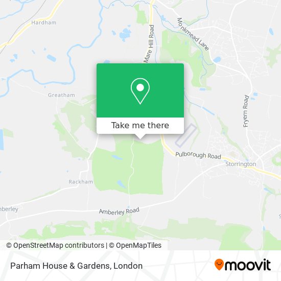 Parham House & Gardens map