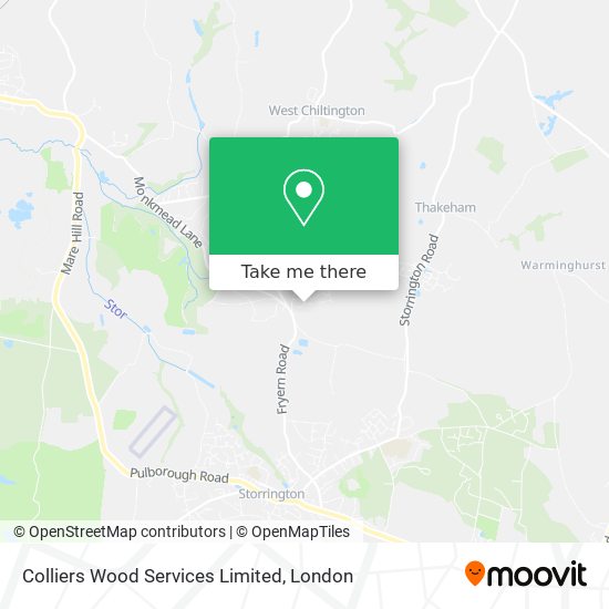 Colliers Wood Services Limited map