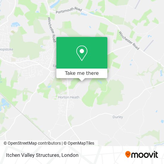 Itchen Valley Structures map