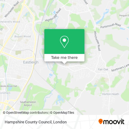 How to get to Hampshire County Council in London by Train or Bus