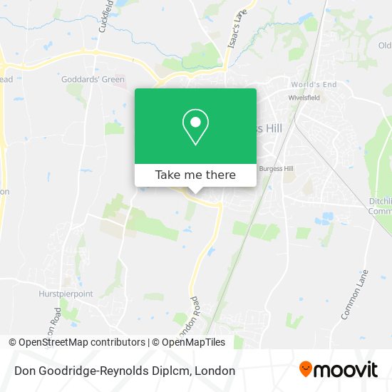 Don Goodridge-Reynolds Diplcm map