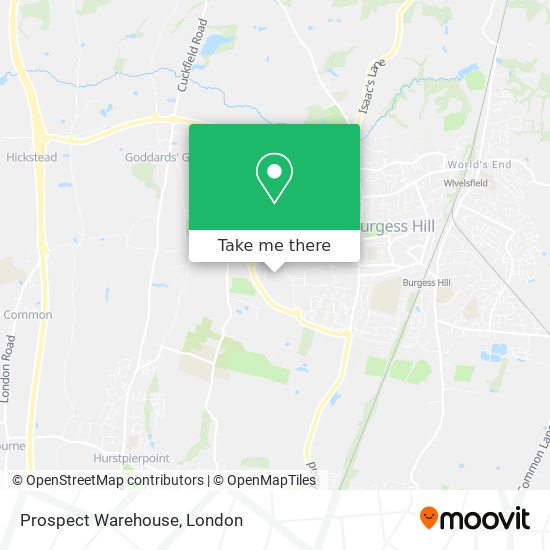 Prospect Warehouse map