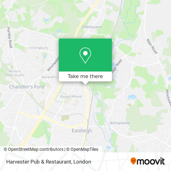 Harvester Pub & Restaurant map