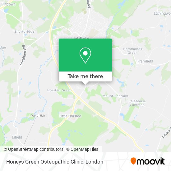 Honeys Green Osteopathic Clinic map